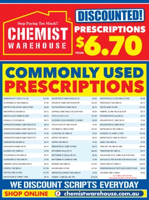 Discounted! Prescriptions catalogue
