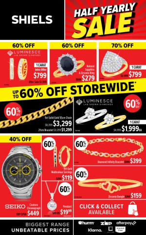 Shiels: Half Yearly Sale catalogue