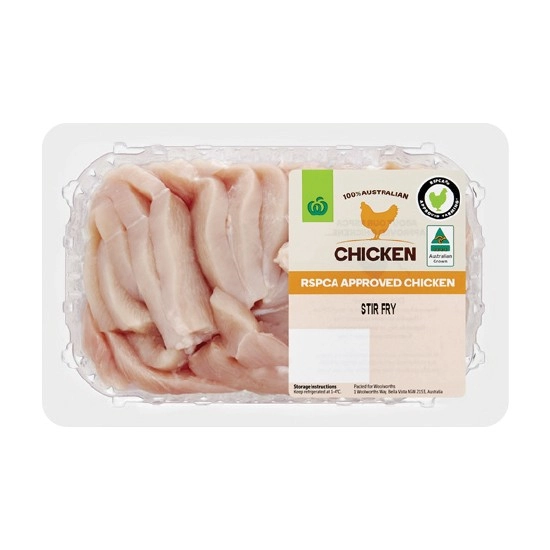 Australian Fresh RSPCA Approved Chicken Breast Stir Fry 500g