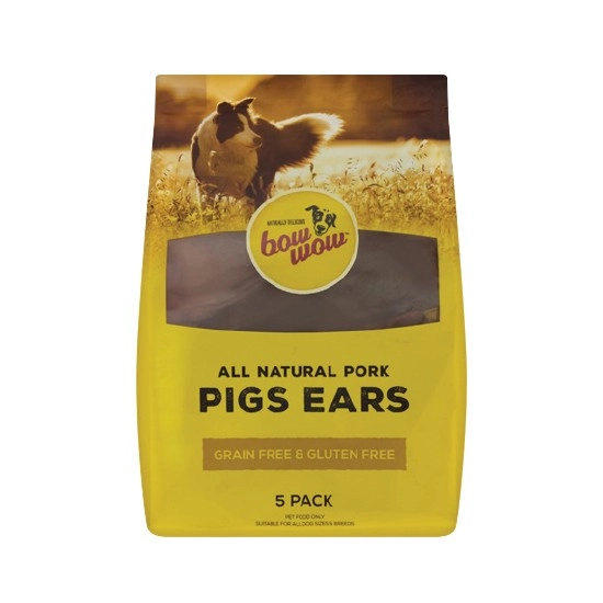 Bow Wow Pig Ears Pk 5