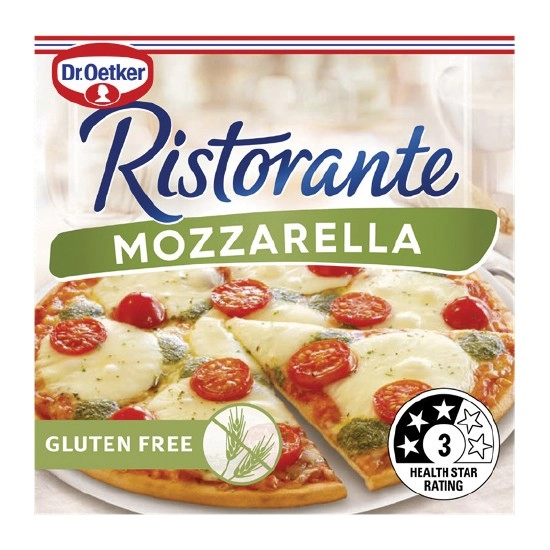 Dr Oetker Gluten Free Ristorante Mozzarella Pizza 370g – From the Freezer