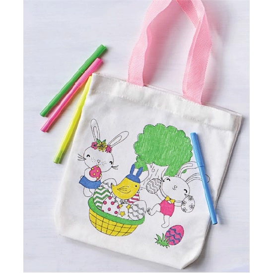 Easter Colouring In Tote Bag