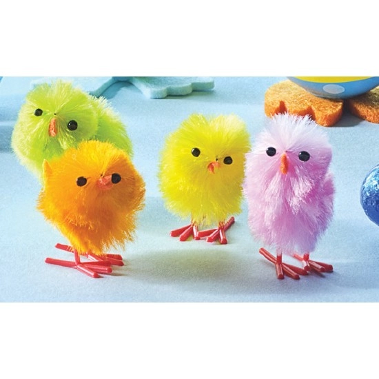 Easter Mini Chicks Pk 6 – Assorted Colours