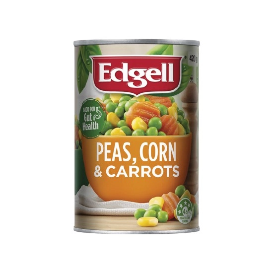 Edgell Peas, Corn & Carrots 420g