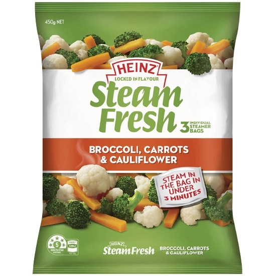 Heinz Steam Fresh Vegetables 450g – From the Freezer