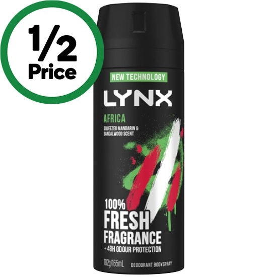 Lynx Antiperspirant or Bodyspray 165ml