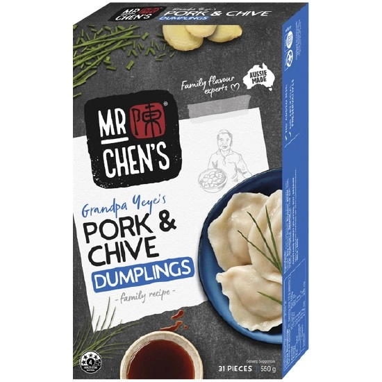 Mr Chen's Yum Cha 450-600g – Excludes Gluten Free – From the Freezer