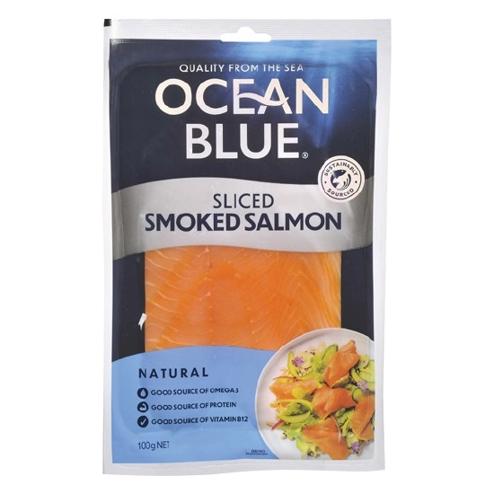 Ocean Blue Sliced Smoked Salmon 100g
