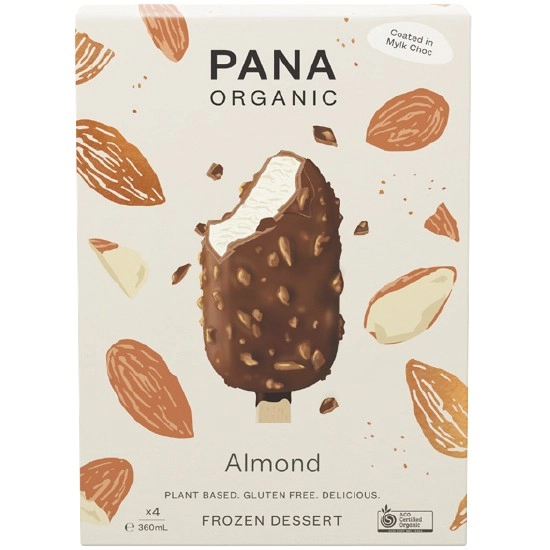 Pana Organic Ice Cream Sticks 360ml Pk4 – From the Freezer
