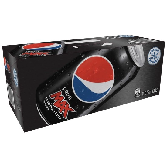 Pepsi, Solo, Mountain Dew or Schweppes Lemonade Soft Drink Varieties 10 x 375ml