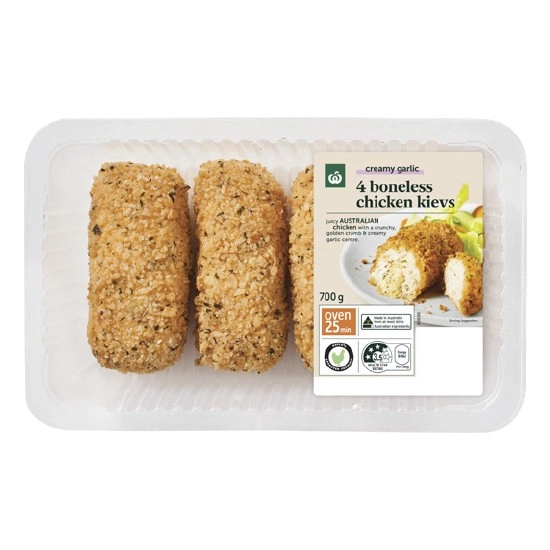 Woolworths Boneless Kyiv Varieties 700g with RSPCA Approved Chicken