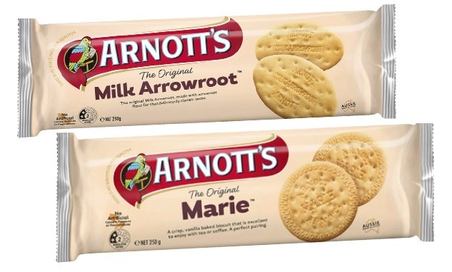 Arnott's Marie or Milk Arrowroot Biscuits 250g