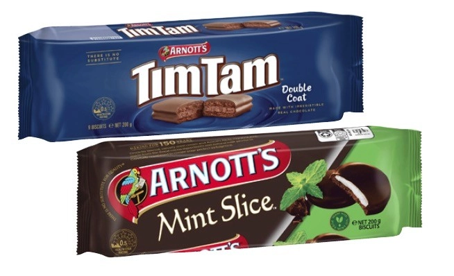 Arnott's Tim Tam, Mint Slice or TeeVee Biscuits 165g-200g