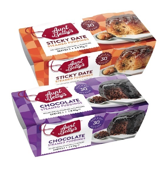 Aunt Betty's Puddings 2 Pack 190g-220g