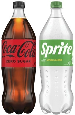 Coca-Cola, Fanta or Sprite Soft Drink 1.25 Litre