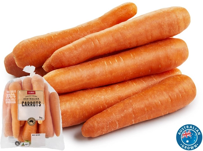 Coles Australian Carrots 1kg Bag