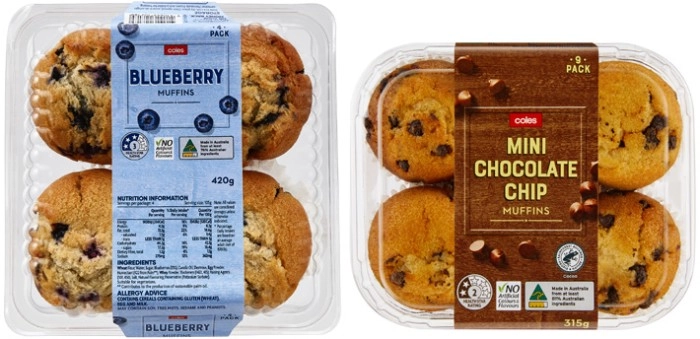 Coles Muffins 4 Pack or 9 Pack