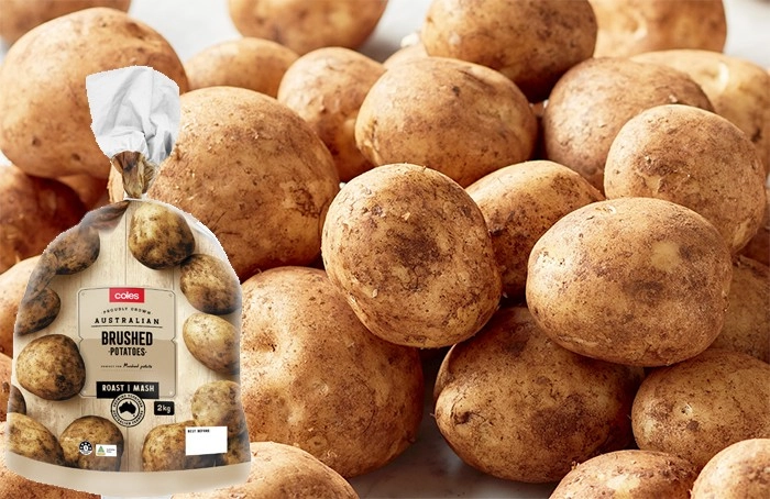 Coles Queensland Brushed Potatoes 2kg Bag