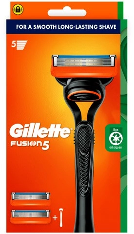 Gillette Fusion 5 Razor Kit with 2 Blades 1 Pack