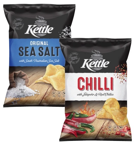 Kettle Potato Chips 150g-165g