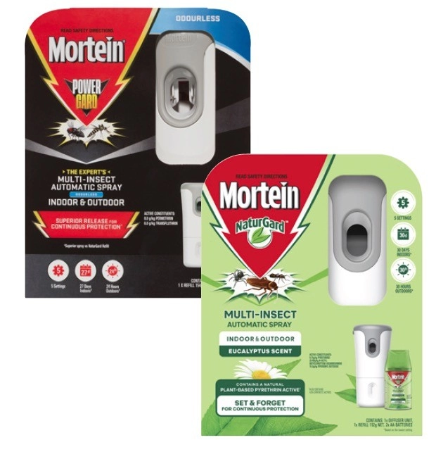 Mortein PowerGard/NaturGard Multi-Insect Automatic Spray indoor & Outdoor 1 Pack