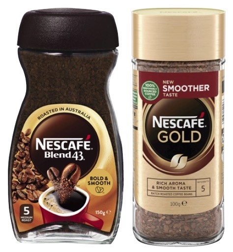 Nescafé Blend 43 140g-150g or Gold 90g-100g