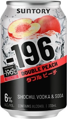 NEW -196 Double Peach 6% Cans 10x330mL