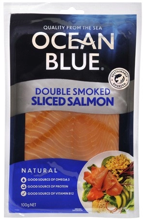 Ocean Blue Double Smoked Salmon 100g
