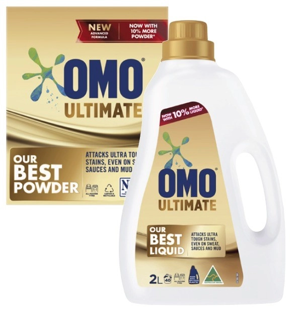 Omo Ultimate Laundry Liquid 2 Litre or Powder 2kg
