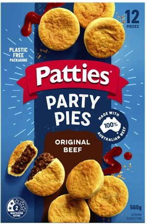 Patties Party Meat Pies 12 Pack 560g