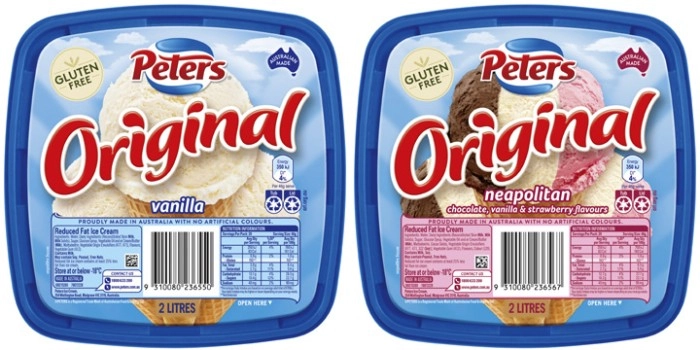 Peters Original Gluten Free Ice Cream 2 Litre
