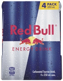 Red Bull Energy Drink 4x250mL