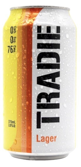 Tradie Zero Carb Lager Cans 24x375mL