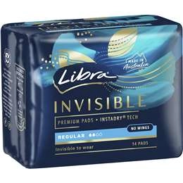 Libra Invisible Regular Pads  14 Pack
