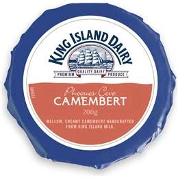 King Island Dairy Phoques Cove Camembert Cheese 200g