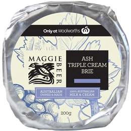 Maggie Beer Ash Triple Cream Brie  200g