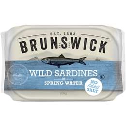 Brunswick Sardines In Springwater No Added Salt 106g