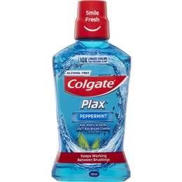 Colgate Mouthwash Peppermint Alcohol Free - Plax 500ml