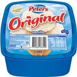 Peters Original Vanilla Ice Cream 2l