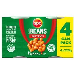 Spc Baked Beans Rich Tomato  220g X 4 Pack