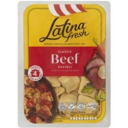 Latina Fresh Beef Ravioli Pasta Ravioli 625g