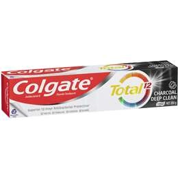 Colgate Antibacterial Toothpaste Total Charcoal Deep Clean 200g