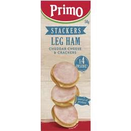 Primo Stackers Leg Ham Cheese Cheese And Crackers 50g