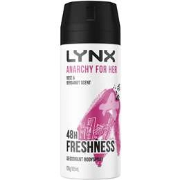 Lynx Deodorant Body Spray Anarchy For Her 48h 165ml