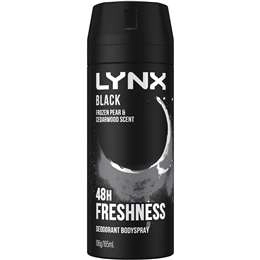 Lynx Deodorant Body Spray Black 48h 165ml