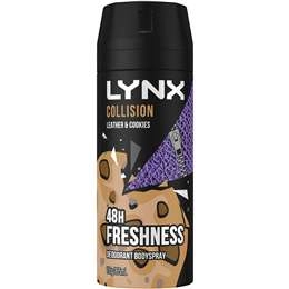 Lynx Collision Leather + Cookies Deodorant Aerosol Bodyspray 165ml