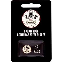 Jack The Barber Double Edge Stainless Steel Razor Blades 12 Pack