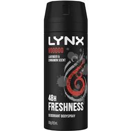 Lynx Deodorant Body Spray Voodoo 48h 165ml