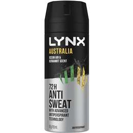 Lynx Australia Antiperspirant Aerosol Deodorant 165ml