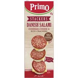 Primo Stackers Salami Rice Cheese & Crackers 45g